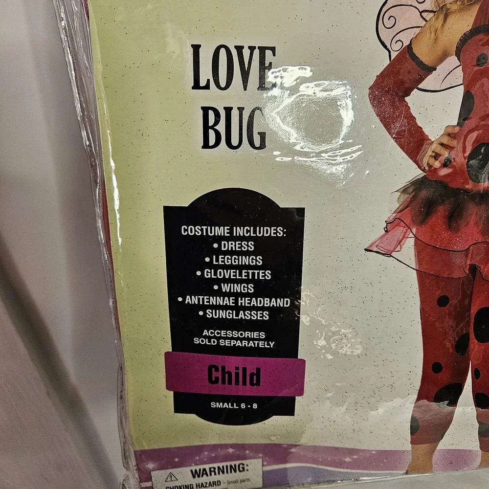 California Costumes Love Bug Child Costume,‎ Size Small 6-8 No Sunglasses